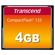 Transcend 4 GB, 133x High Speed, Compact Flash Memory Card.