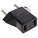 Adorama AC Plug Adapter - Converts USA Flat Bladed Plugs to European Round Plugs