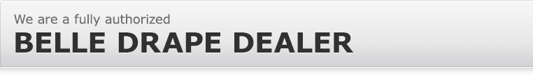 We are a fully authorized Belle Drape dealer!