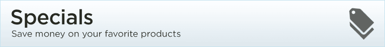 Specials: Save money on your favorite products