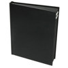 Flora Superior Series, Self Adhesive Folio for Two 8" x 8" Photos, Black Bonded Leather Covers