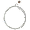 Alvin M893 Magnetic Photo Cable, 57" Long with Nine Mighty Magnets That Hold Photos, Color: Silver Dots.