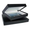 Archival Methods Onyx 16" x 20" x 2" Portfolio Box, 16.25" x 20.25", Black Buckram / Black Lining.