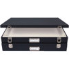 Archival Methods Museum Case 11.5 x 14.5 x 2.5" Deep, Black Buckram with White Lining