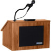 AmpliVox S272MO Wired EZ Speak Folding Lectern, Medium Oak Finish