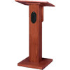 AmpliVox S355MO Elite Lectern with 50W Stereo Speaker System, Medium Oak