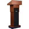 AmpliVox S505A Executive Adjustable Height Sound Column Lectern S505A-WT