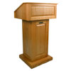 AmpliVox SN3020-OK Non-Sound Victoria Solid Wood Lectern, Natural Oak