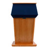 AmpliVox SN3040-OK Non-Sound Patriot Lectern, Natural Oak