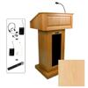 AmpliVox SW3020 Wireless Victoria Lectern with Headset Mic, Maple