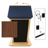 AmpliVox SW3045 Wireless Patriot Plus Lectern with Headset Mic, Walnut