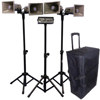 AmpliVox SW660 Wireless Quad Horn Half Mile Hailer Loudspeaker PA System Kit SW660