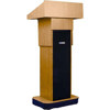 AmpliVox W505A Executive Adjustable Height Column Lectern without Sound, Light Oak
