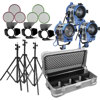Arri 650/3 Compact Fresnel Kit with 3 650 Watt Plus Fresnel Tungsten Lights, Bulbs, Accessories, &amp; Wheeled Case - 1,950 Watts, 120 Volts.