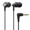 Audio-Technica ATH-CK303MBK In-ear Headphones with Ear-fit Design and Four Sized Ear Tips, Black