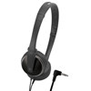 Audio-Technica ATH-ES33BK On-Ear Headphones with 40 mm Drivers and Foldable Design, Black