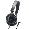 Audio-Technica ATH-SJ11BK On-Ear Headphones with 180 degrees Rotating Earpieces and Closed-back Design, Black