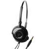 Audio-Technica ATH-FW3BK On-ear Button-style Headphones with 30 mm Drivers, Black