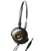 Audio-Technica ATH-FW3BW On-ear Button-style Headphones with 30 mm Drivers, Brown