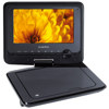 Audiovox 7" Swivel Portable DVD Player, 480 x 234 Resolution, Built-in Stereo Speakers, Black