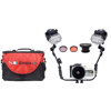 Bonica JVC JVC650-PRO Kit with JVC HM650 Underwater Video Camera, Housing, Wide Angle Lens, Filter, Double G8V15 Video Light and Protective Travel Bag