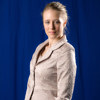 Adorama Belle Drape Solid Color Series, 5' x 8' Dyed Muslin Background, Solid Chroma Blue Color.