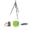 Manfrotto 055CXPRO3 CF Tripod-3 Section Kit, with Adorama Tripod Case, Double Bubble Level, Tripod Hanger