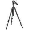 Manfrotto 055XV Lightweight Green Aluminum Tripod, with Manfrotto 324RC2 Lightweight Adapto Technopolymer Body Joystick Head