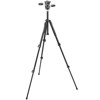 Manfrotto 190XB 3 Section Black Aluminum Tripod Legs with 804RC2 3-Way Pan/Tilt Head with RC-2 Quick Release, Max Load: Legs: 11 lbs/Head: 8.8 lb.