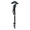 Manfrotto 681B Professional Monopod Black Anodized with 056 3D Junior Head