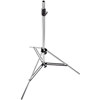 Manfrotto LE Midi Chromium Plated Steel Light &amp; Boom Stand, Boom Load at Maximum Extension is 88.2 lbs, Maximum Height: 60.7"