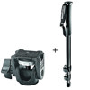 Manfrotto 681B Professional Black Monopod with 234 Swivel Tilt Head.