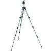 Manfrotto 393 Aluminum Tripod with Ball Head, No Quick Release, Max Height 55", Supports 4 lbs., Gray