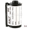 Adorama DX Coded Reloadable Metal Film Cassette for Bulk Loading, 100 ISO, (4 peces)