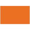 Adorama Seamless Background Paper, 53" wide x 12 yards, Tangerine, #152
