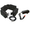 Bescor 12v 24amp Four Pouch Battery Belt and ATM Charger with 1 Cigarette &amp; 1 XLR Power Connection.