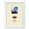 Burnes of Boston Napa, Wood Picture Frame for a 5x7" Photograph, Color: White.