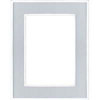 Burnes of Boston Bauhaus, Metal Picture Frame for a 5x7" Photograph, Color: Silver