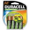 Duracell Pre-charged Rechargeable 2000mAh Nickel-Metal Hydride (NiMH) AA Batteries DX1500R4, Duracell brand