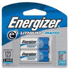 Energizer Cr-123 3V Photo Lithium Batteries, 2-Pack.
