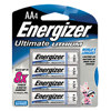 Energizer Ultimate Lithium AA Batteries, 1.5 volt, Pack of Four.