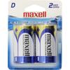 Maxell "D" 1.5v Alkaline Battery (2-Pack)