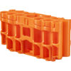 Storacell by Powerpax "A9" Pack Battery Caddy, Orange - Holds 8 "AA" Batteries, 4 "AAA", and 1 9V Battery