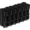 Storacell by Powerpax "AA" 12 Pack Battery Caddy, Black - Holds 12 "AA" Batteries