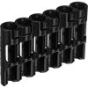 Storacell by Powerpax Slim Line "AAA" Battery Caddy, Black - Holds 4 "AAA" Batteries