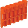 Storacell by Powerpax Slim Line "AAA" Battery Caddy, Orange - Holds 4 "AAA" Batteries