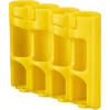 Storacell by Powerpax Slim Line "AA Battery Caddy, Yellow - Holds 4 "AA" Batteries