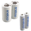 Sanyo Eneloop AA Rechargeable Battery C Spacer Kit with 2 NiMH AA Eneloop Cells