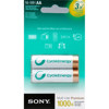 Sony Cycle Energy AA Nickel Metal Hydride (NiMH), 2000 mAh Pre-Charged, Rechargeable Batteries - 2 Pack
