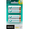 Sony Cycle Energy Nickel Metal Hydride (NiMH), 2000 mAh Pre-Charged "AA" Rechargeable Batteries - 4 Pack